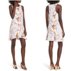 Women's Leith Floral summer Dress Size S Gray